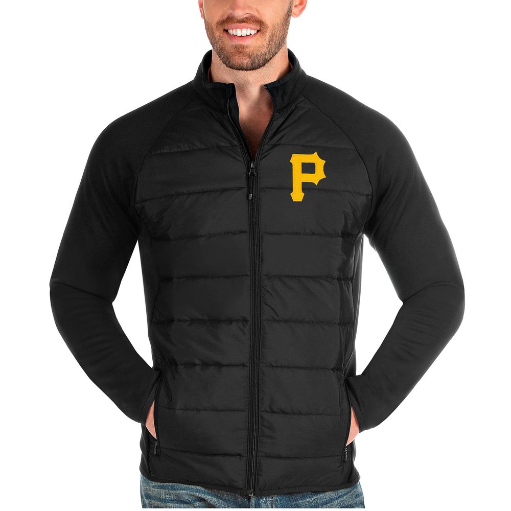 Pittsburgh Pirates Antigua Altitude Full-Zip Jacket - Black