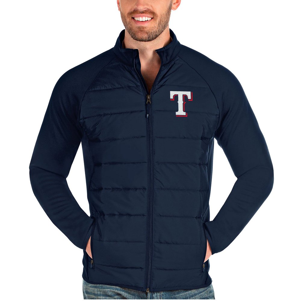 Texas Rangers Antigua Altitude Full-Zip Jacket - Navy