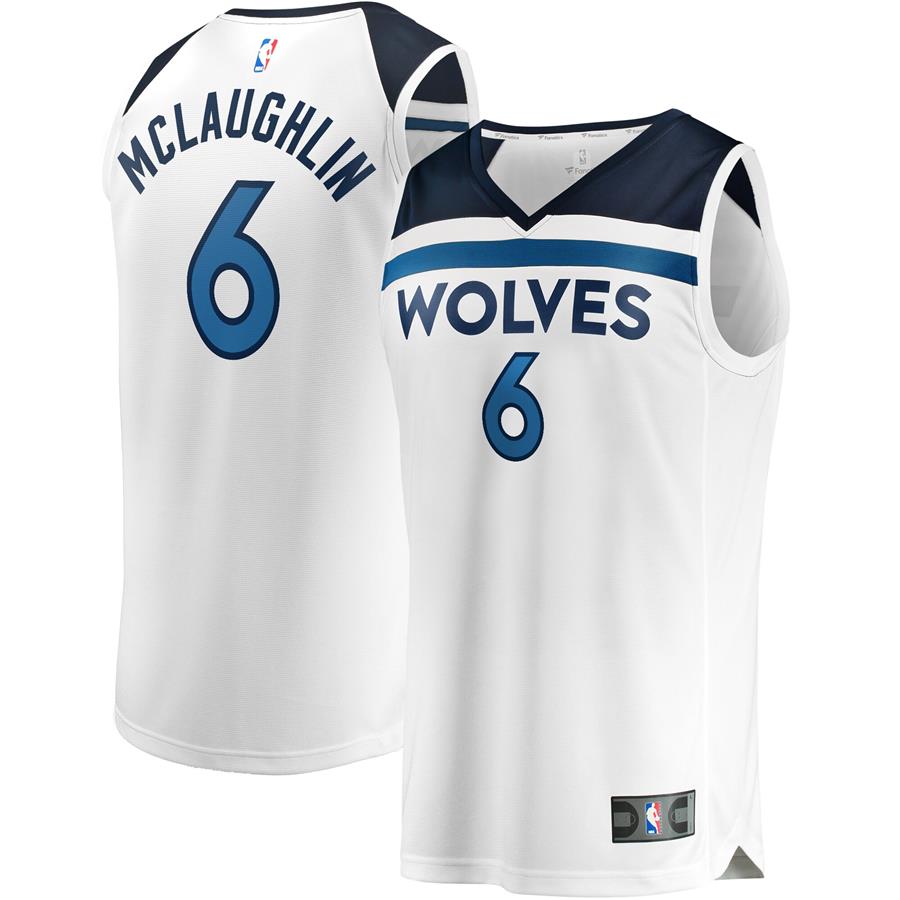 Джерси Jordan McLaughlin Minnesota Timberwolves Fanatics Branded Fast Break Player Association Edition (белый)