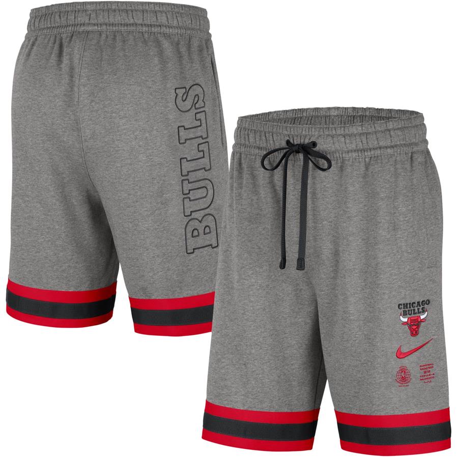 Chicago Bulls Nike Courtside Shorts - Heathered Charcoal