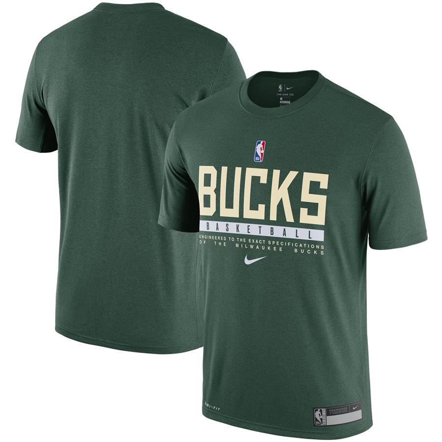 Milwaukee Bucks Nike Legend Practice Performance T-Shirt - Green