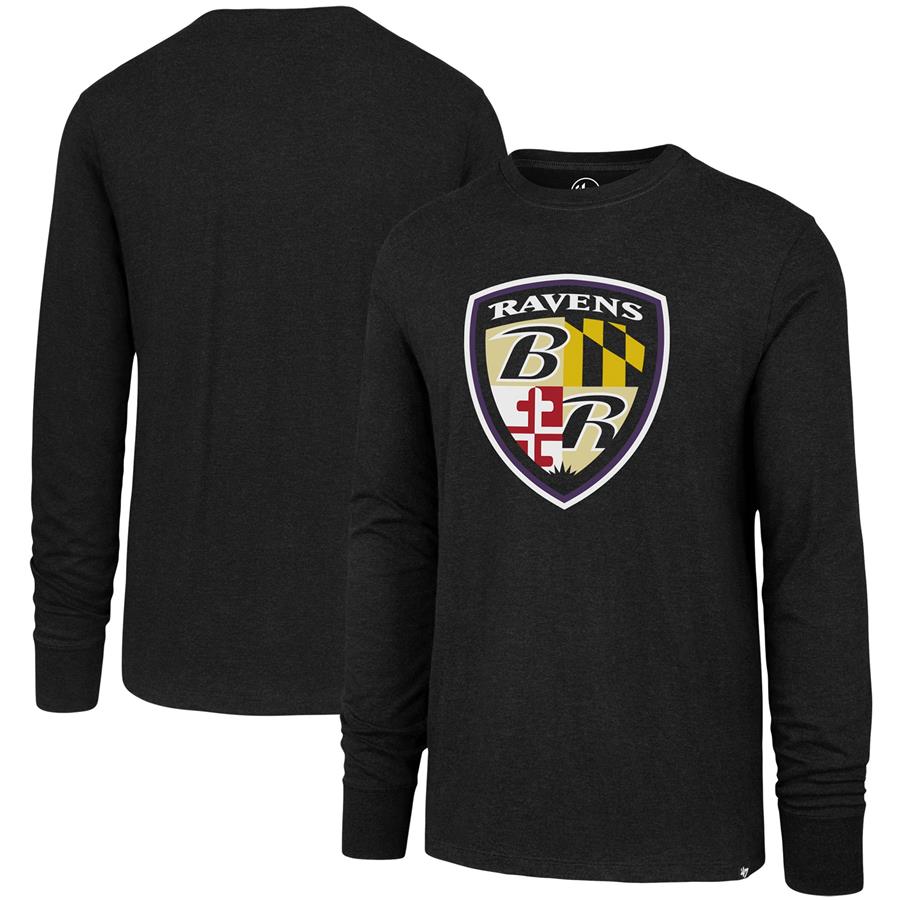 Baltimore Ravens '47 Imprint Club Long Sleeve T-Shirt - Black