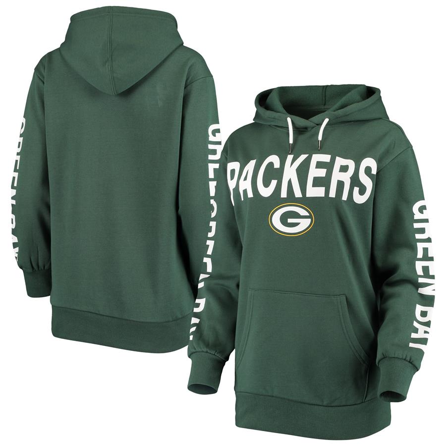 Green Bay Packers G-III 4Her by Carl Banks Women's Extra Point Pullover Hoodie - Green