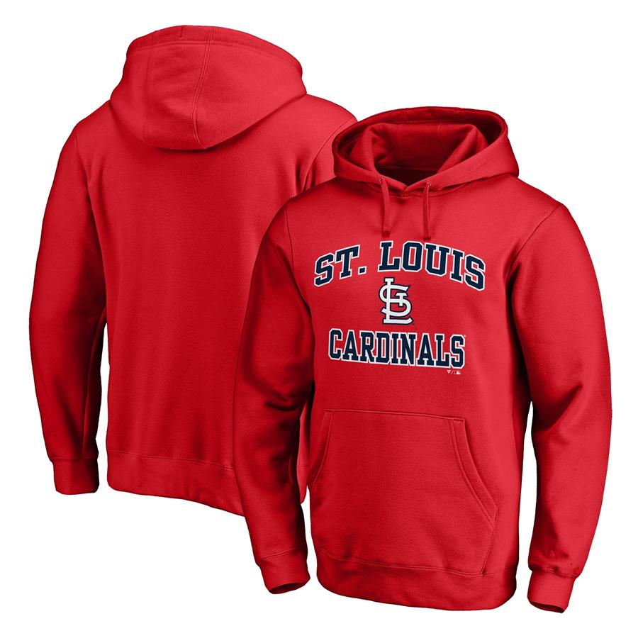 St. Louis Cardinals Fanatics Branded Heart & Soul Pullover Hoodie - Red