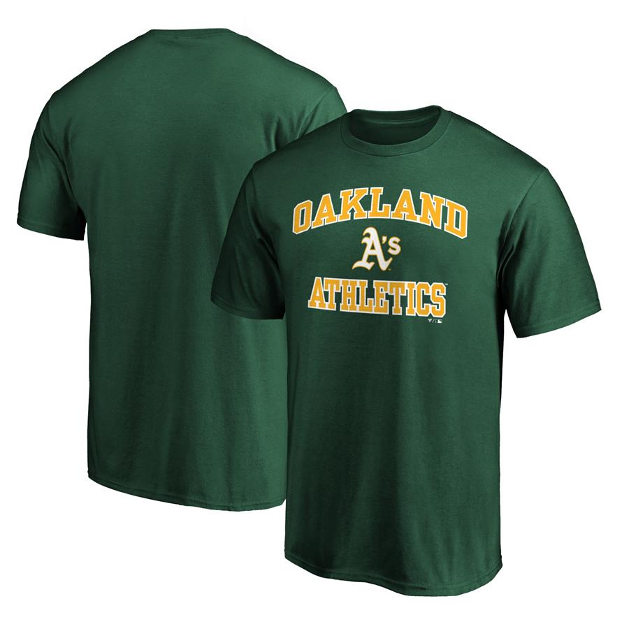 Oakland Athletics Fanatics Branded Heart & Soul T-Shirt - Green