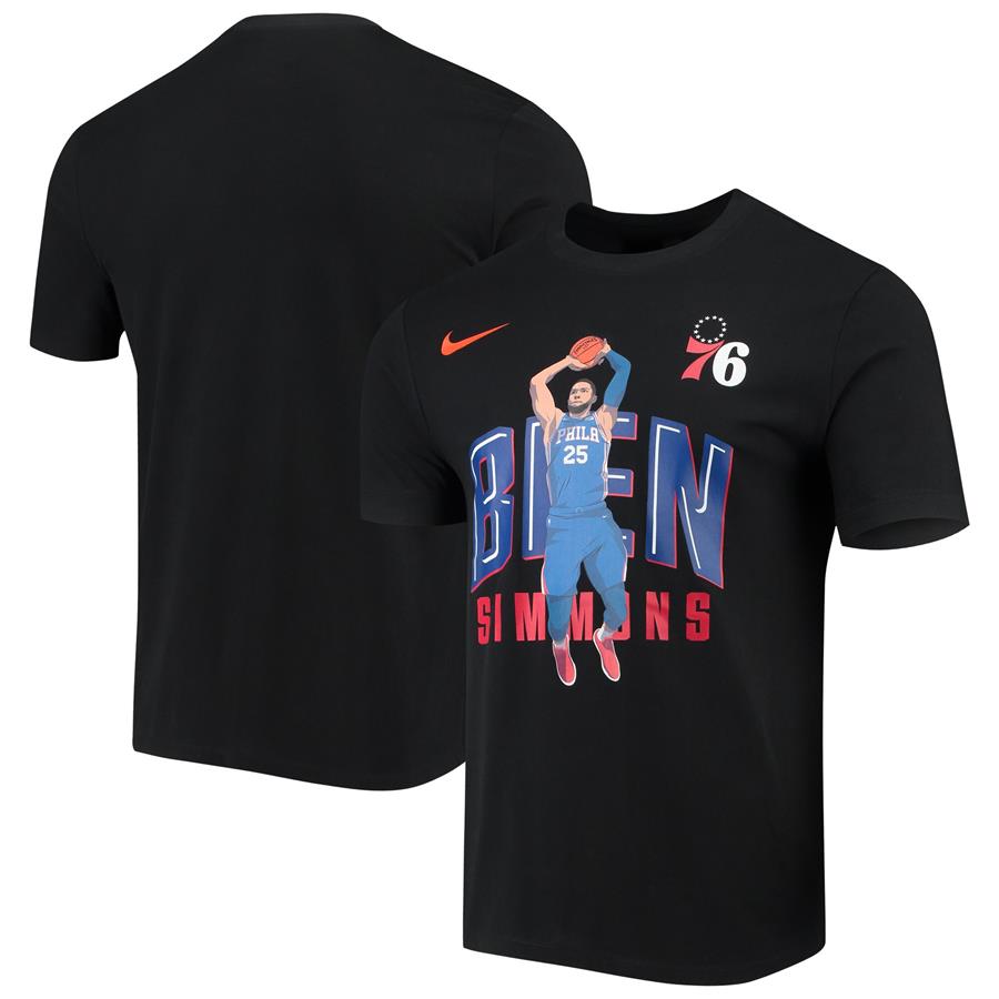 Ben Simmons Philadelphia 76ers Nike Hero Performance T-Shirt - Black