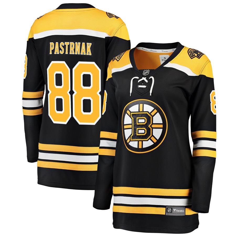David Pastrnak Boston Bruins Fanatics Branded Women's Home Premier Breakaway Player Jersey - Black