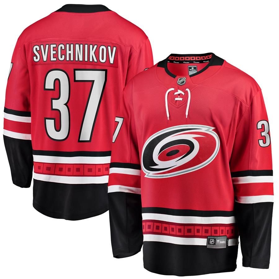 Andrei Svechnikov Carolina Hurricanes Fanatics Branded Home Premier Breakaway Player Jersey - Red