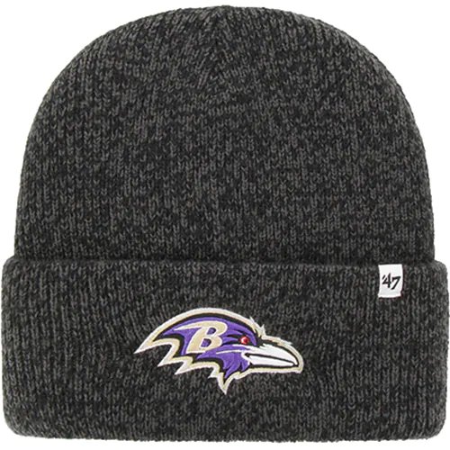 Baltimore Ravens '47 Team Color Brain Freeze Cuffed Knit Hat - Black
