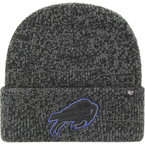 Buffalo Bills '47 Brain Freeze Tonal Cuffed Knit Hat - Black