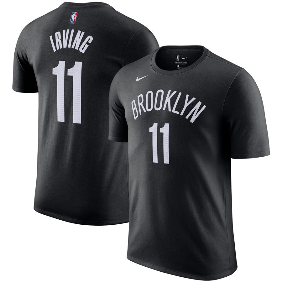 Kyrie Irving Brooklyn Nets Nike Name & Number T-Shirt - Black
