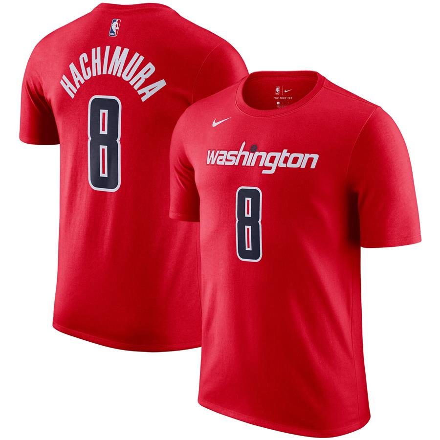 Rui Hachimura Washington Wizards Nike Name & Number Performance T-Shirt - Red
