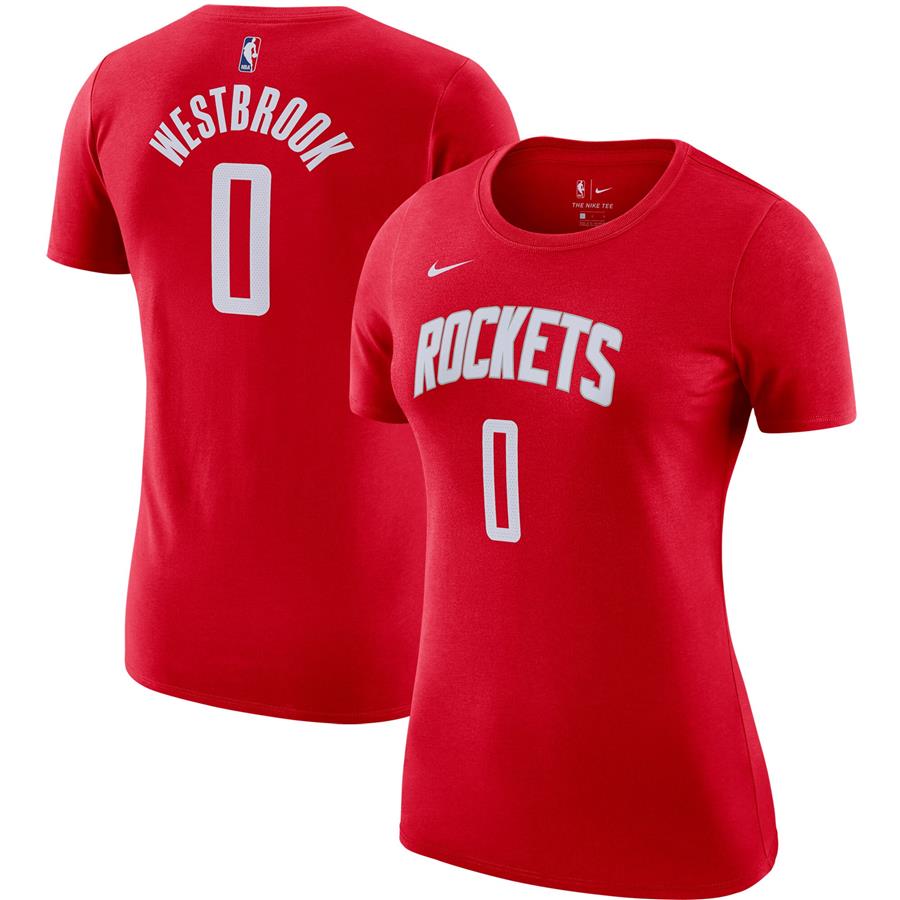 Russell Westbrook Houston Rockets Nike Women's Name & Number T-Shirt - Red