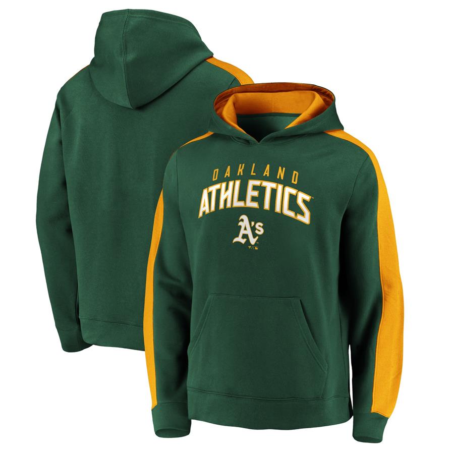 Oakland Athletics Fanatics Branded Gametime Arch Pullover Hoodie - Green