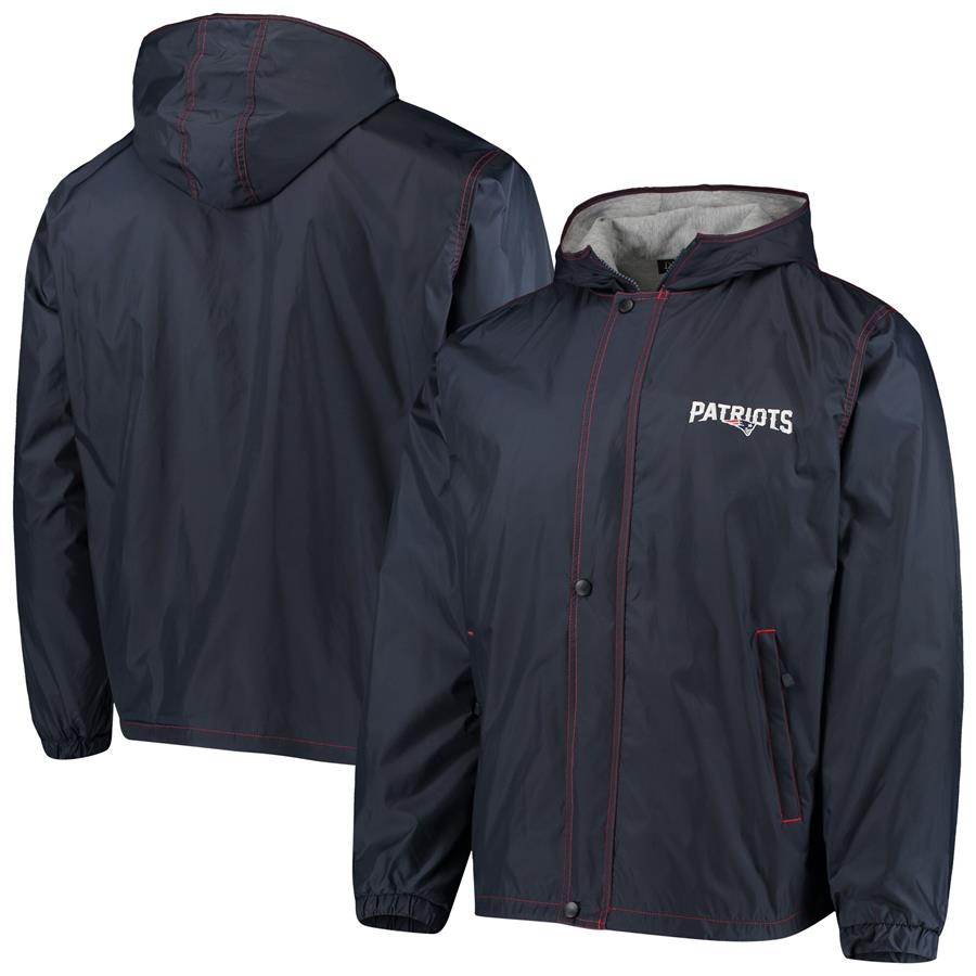 New England Patriots Dunbrooke Logo Legacy Stadium Full-Zip Jacket- Navy