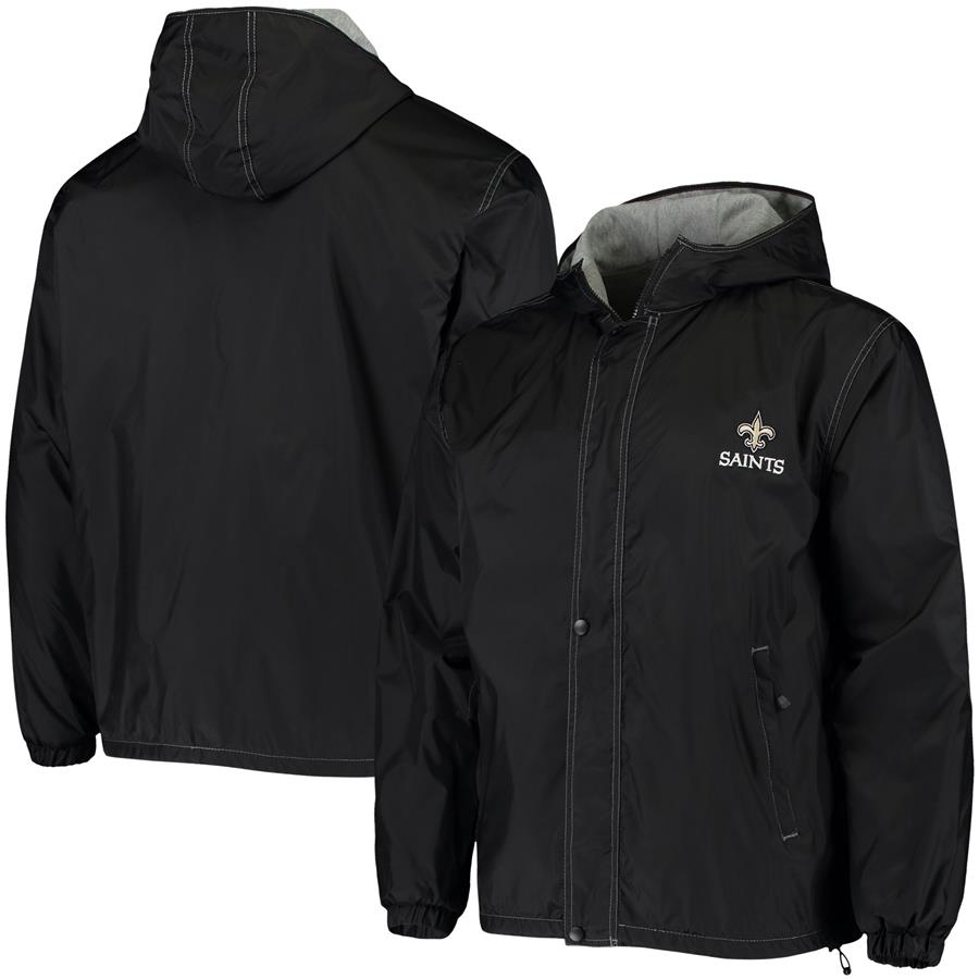 New Orleans Saints Dunbrooke Logo Legacy Stadium Full-Zip Jacket- Black