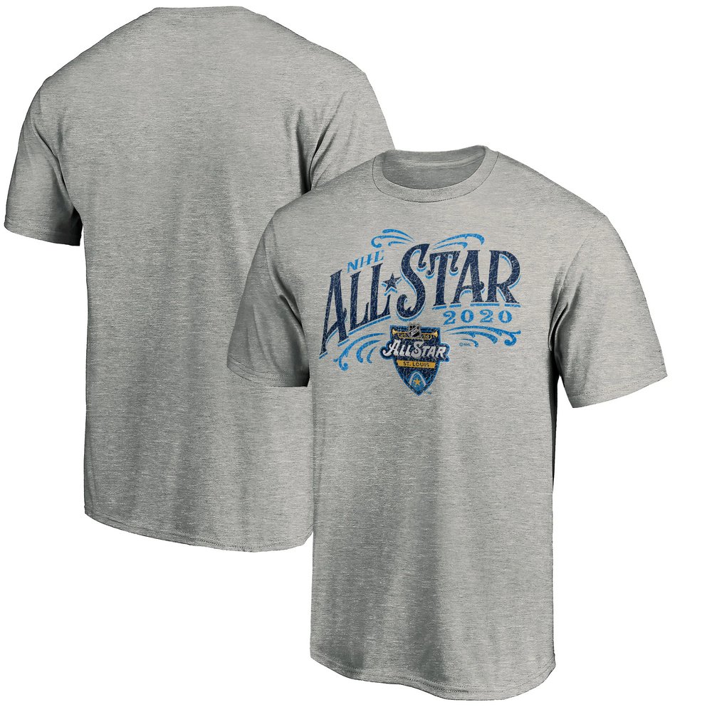 Fanatics Branded 2020 NHL All-Star Game Riverfront T-Shirt - Heather Gray
