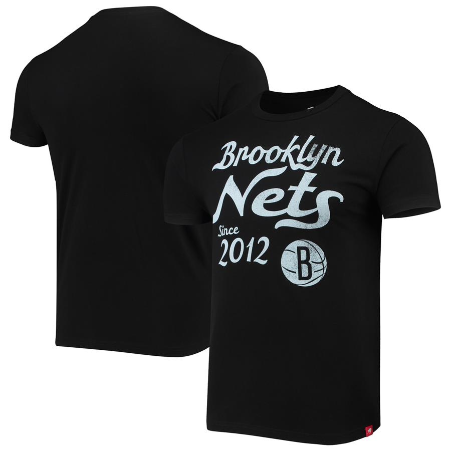 Brooklyn Nets Sportiqe Comfy Tri-Blend T-Shirt - Black
