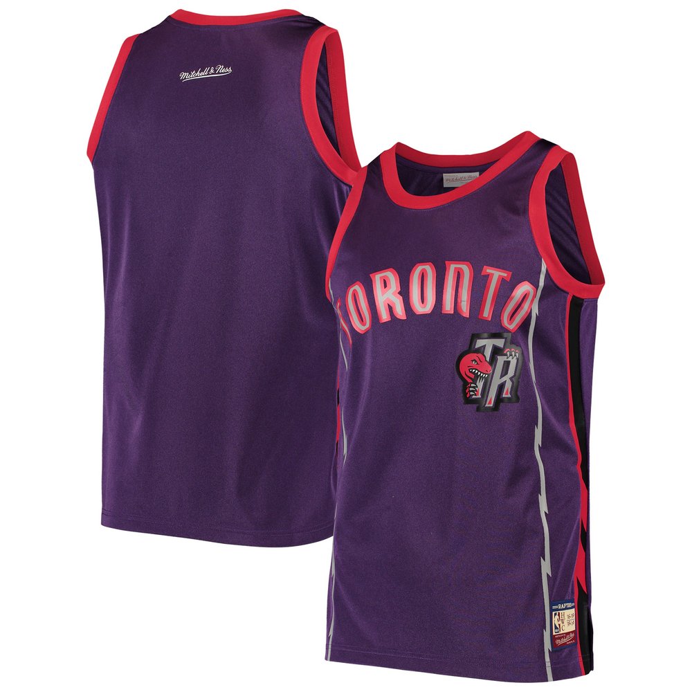 Toronto Raptors Mitchell & Ness Hardwood Classics Team Heritage Tank Top - Purple
