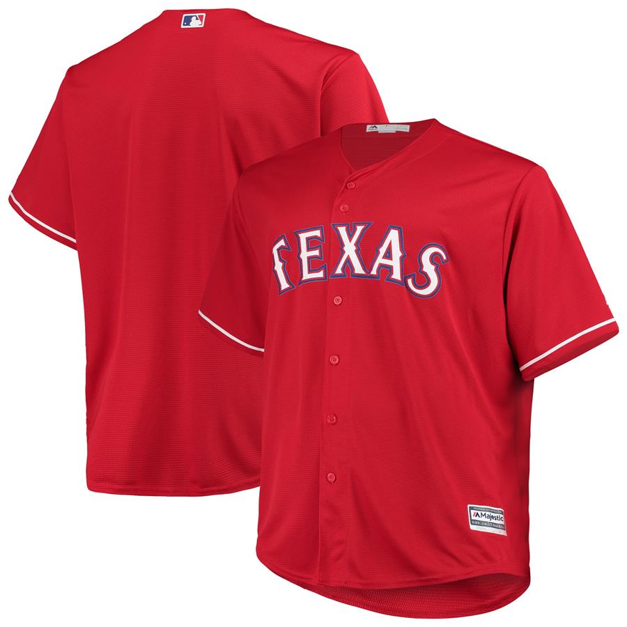 Texas Rangers Majestic Alternate Official Cool Base Jersey - Red
