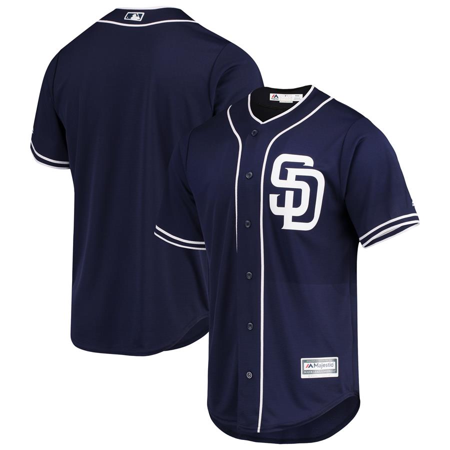 San Diego Padres Majestic Alternate Official Team Jersey - Navy