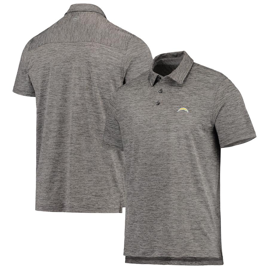 Поло Los Angeles Chargers Vineyard Vines Destin Stripe Sankaty (тёмно-серый)