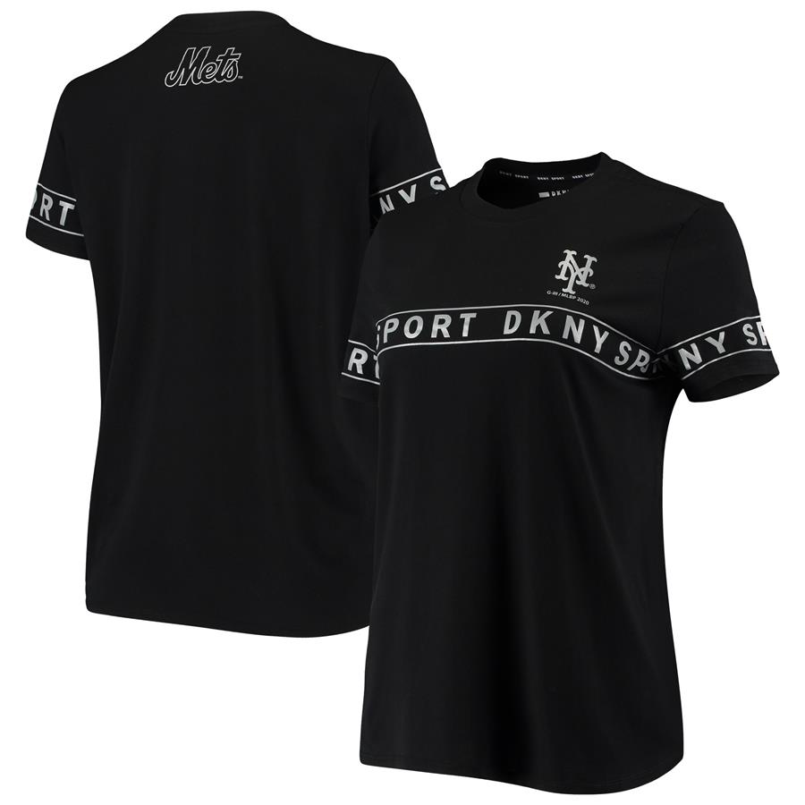 New York Mets DKNY Sport Women's The Abby Sporty T-Shirt - Black