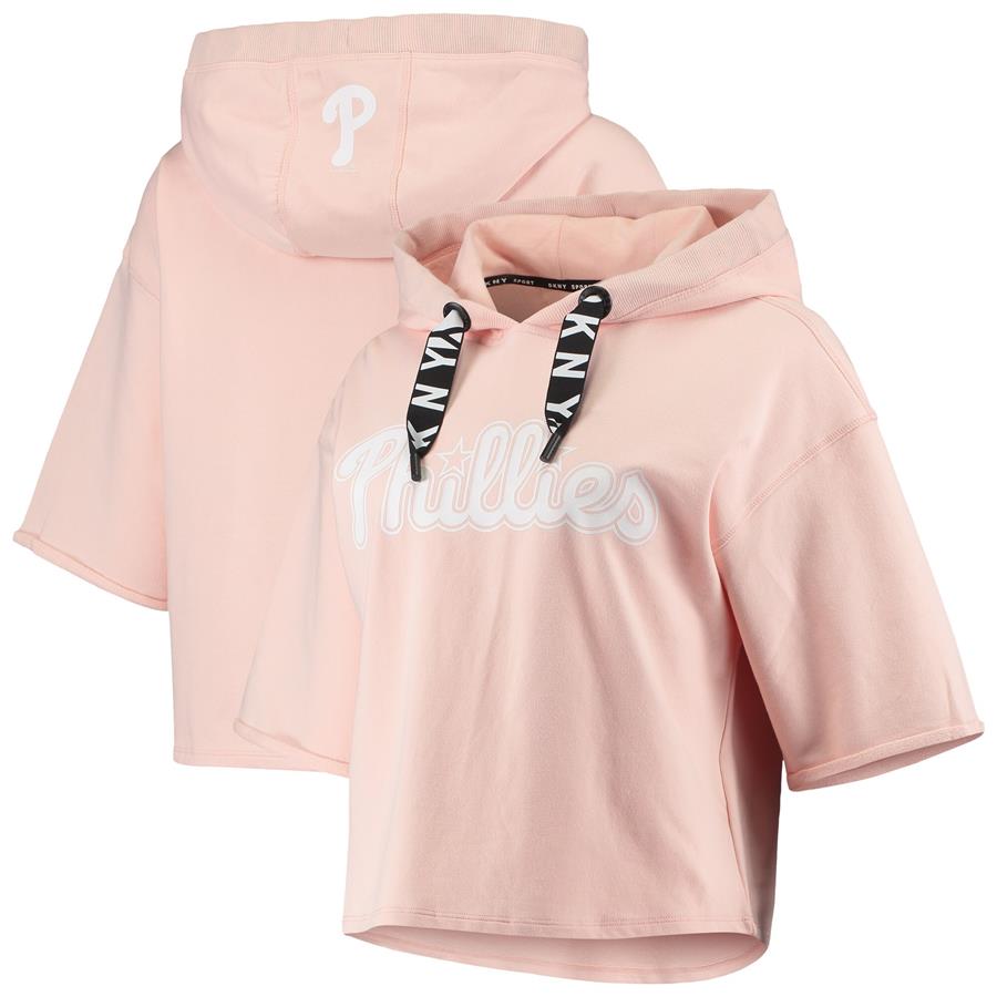 Philadelphia Phillies DKNY Sport Women's The Emma Pullover Hoodie - Pink