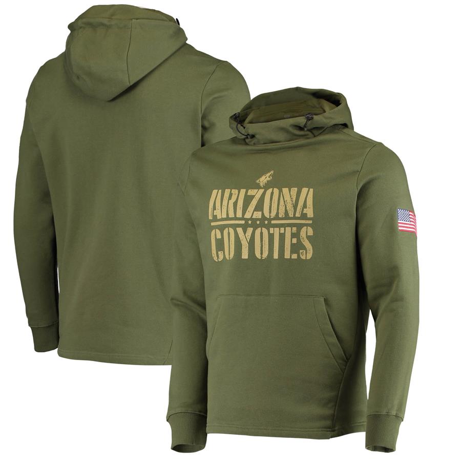 Arizona Coyotes Levelwear Delta Shift Pullover Hoodie - Olive