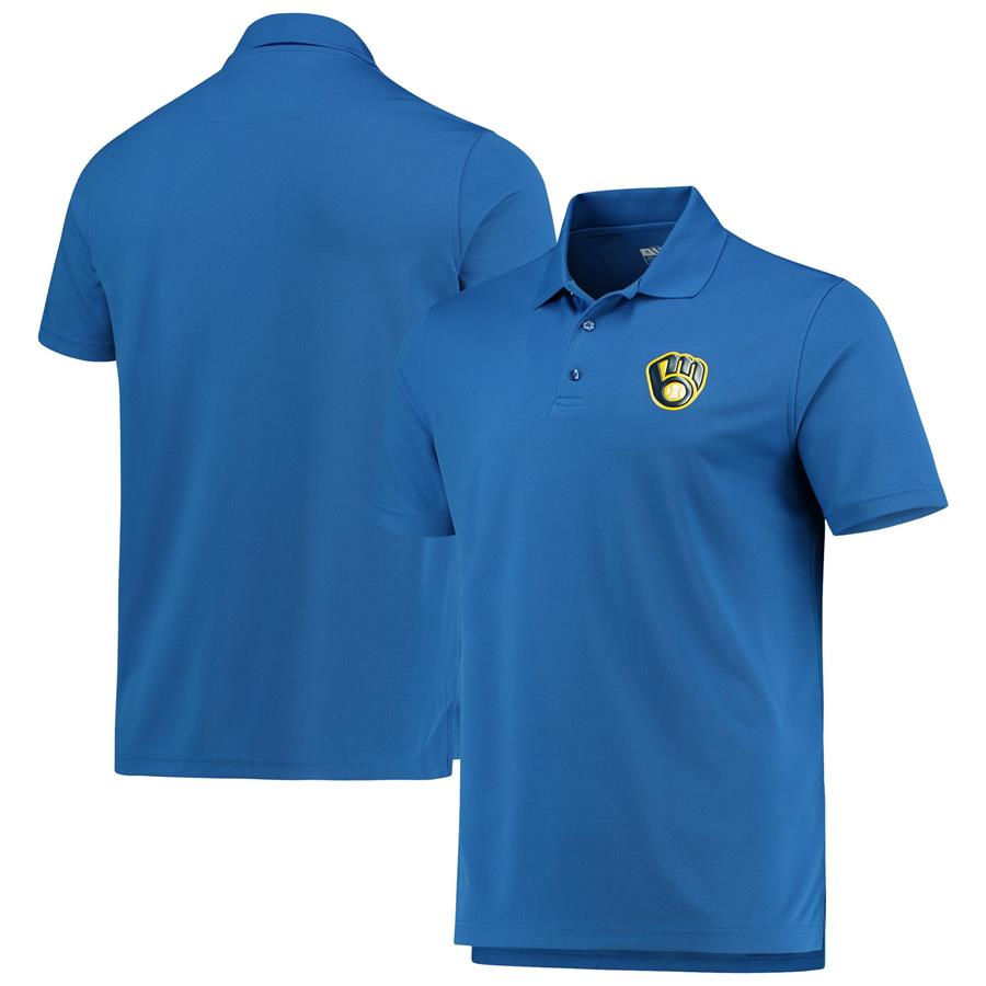 Milwaukee Brewers Levelwear Omaha One-Hit Polo - Royal