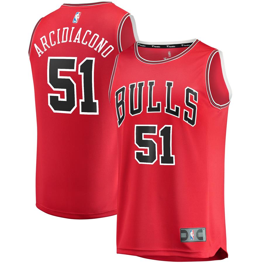 Ryan Arcidiacono Chicago Bulls Fanatics Branded Fast Break Player Team Jersey - Icon Edition - Red