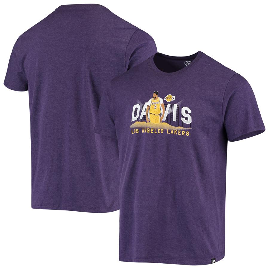 Anthony Davis Los Angeles Lakers '47 Player Graphic T-Shirt - Purple