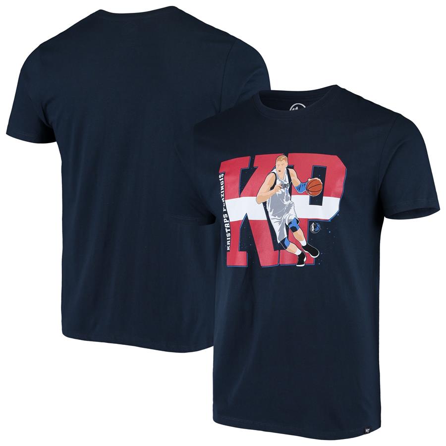 Kristaps Porzingis Dallas Mavericks '47 Player Graphic T-Shirt - Navy