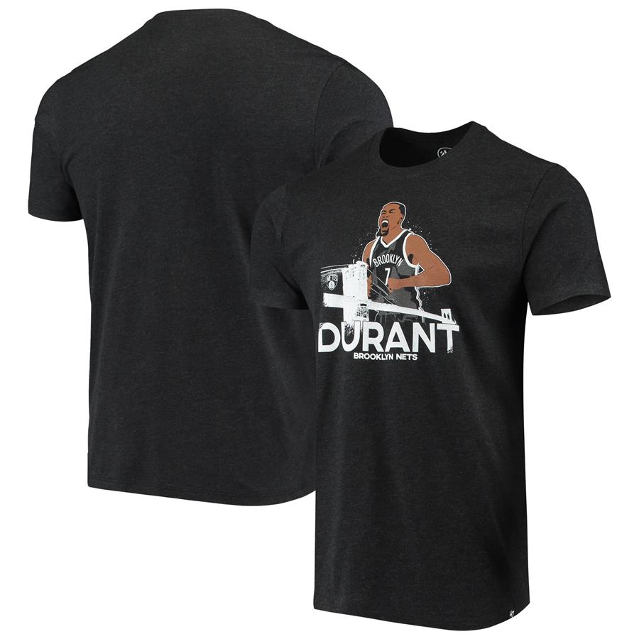 Kevin Durant Brooklyn Nets '47 Player Graphic T-Shirt - Heathered Black