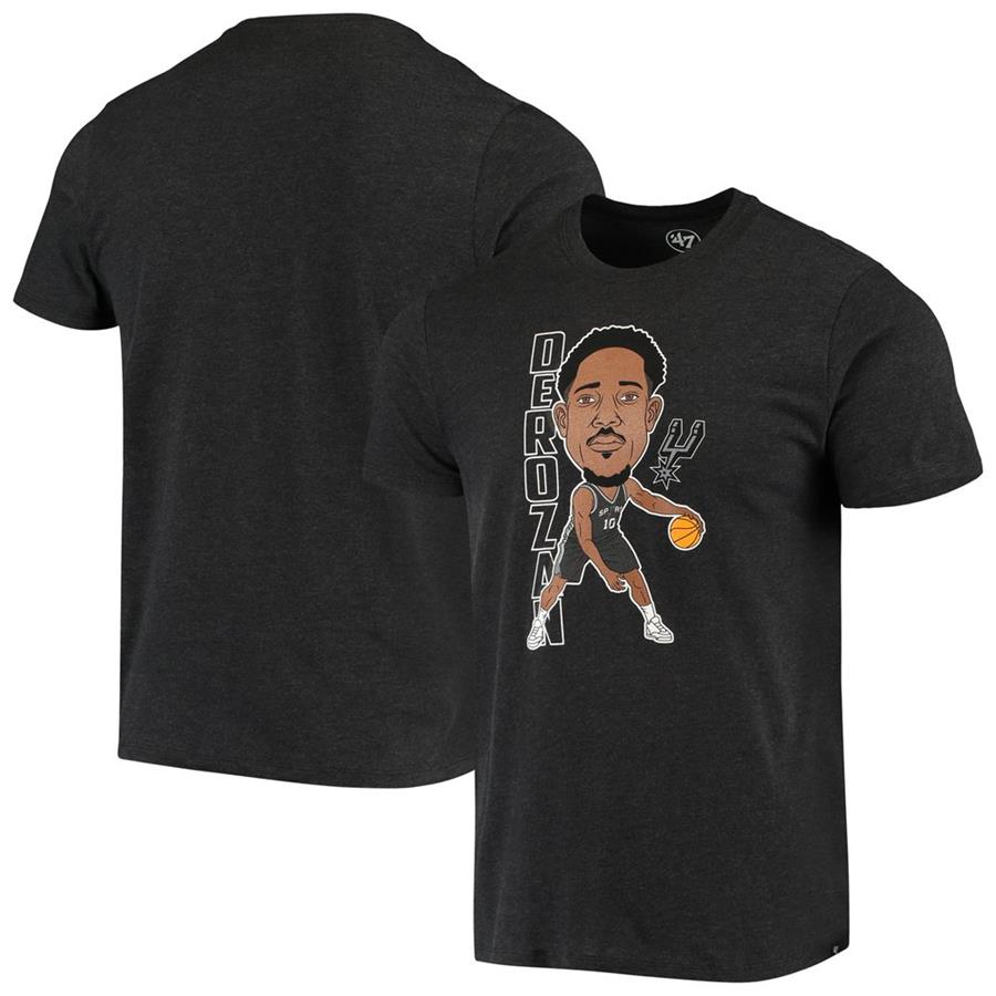 DeMar DeRozan San Antonio Spurs '47 Bobblehead T-Shirt - Heathered Gray