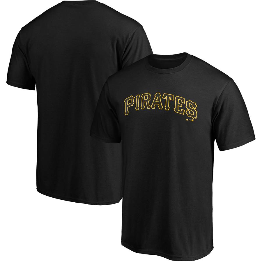 Pittsburgh Pirates Fanatics Branded Official Wordmark T-Shirt - Black