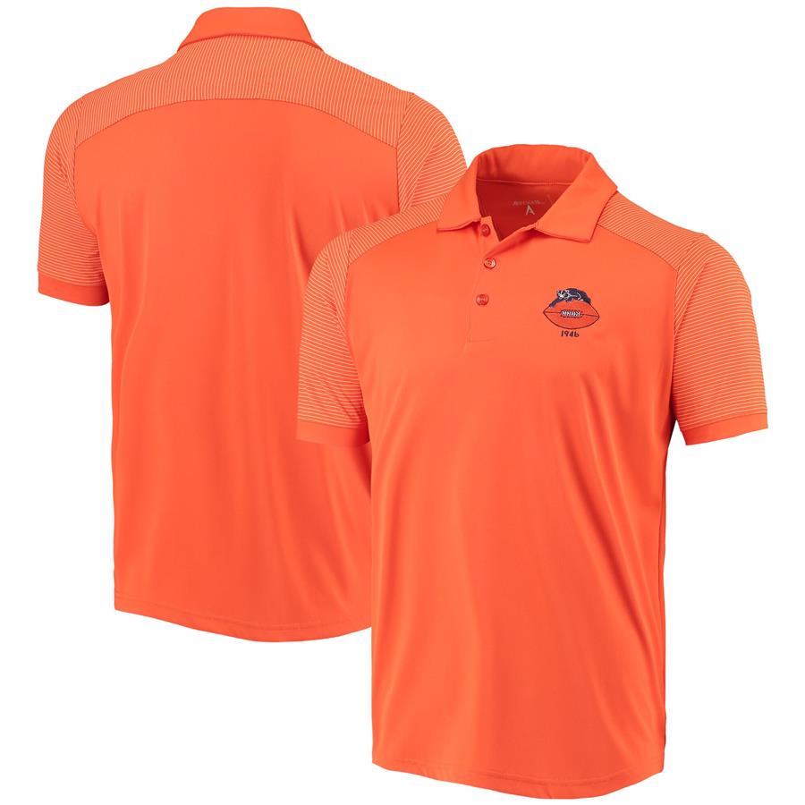 Chicago Bears Antigua Engage Throwback Polo - Orange