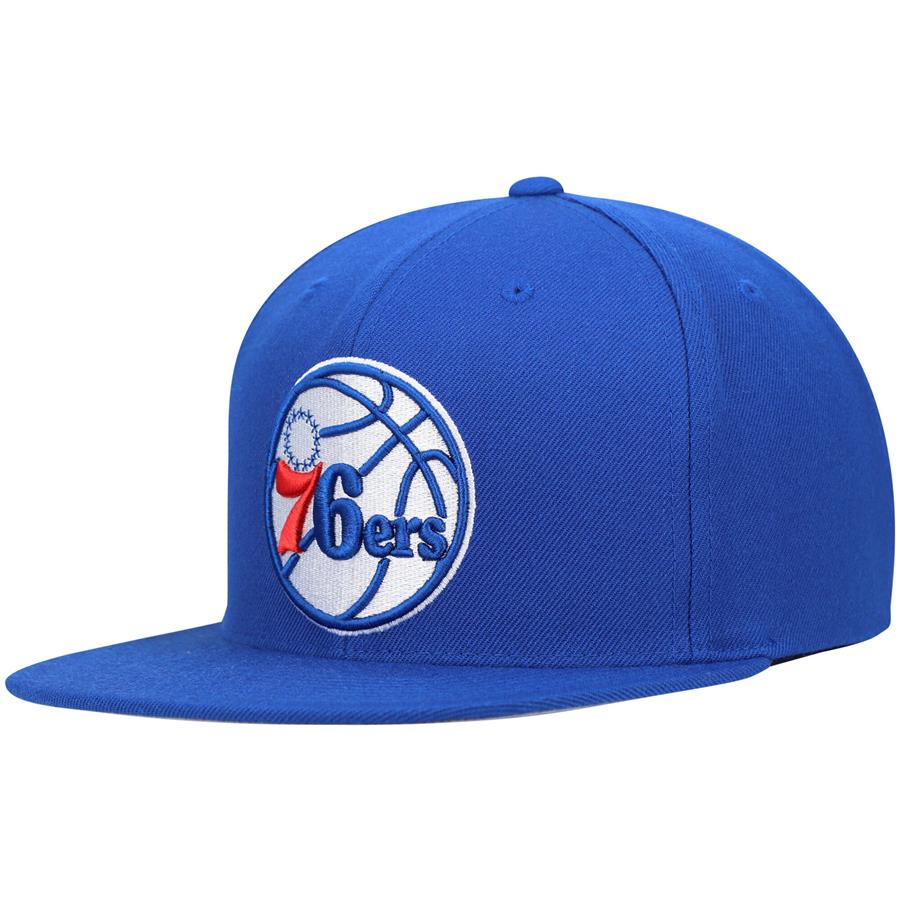 Philadelphia 76ers Mitchell & Ness Team Ground Snapback Hat - Royal