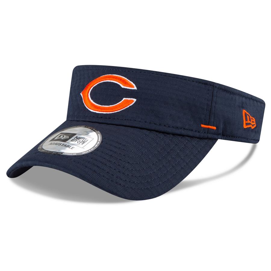 Chicago Bears New Era 2020 NFL Summer Sideline Official Visor - Navy