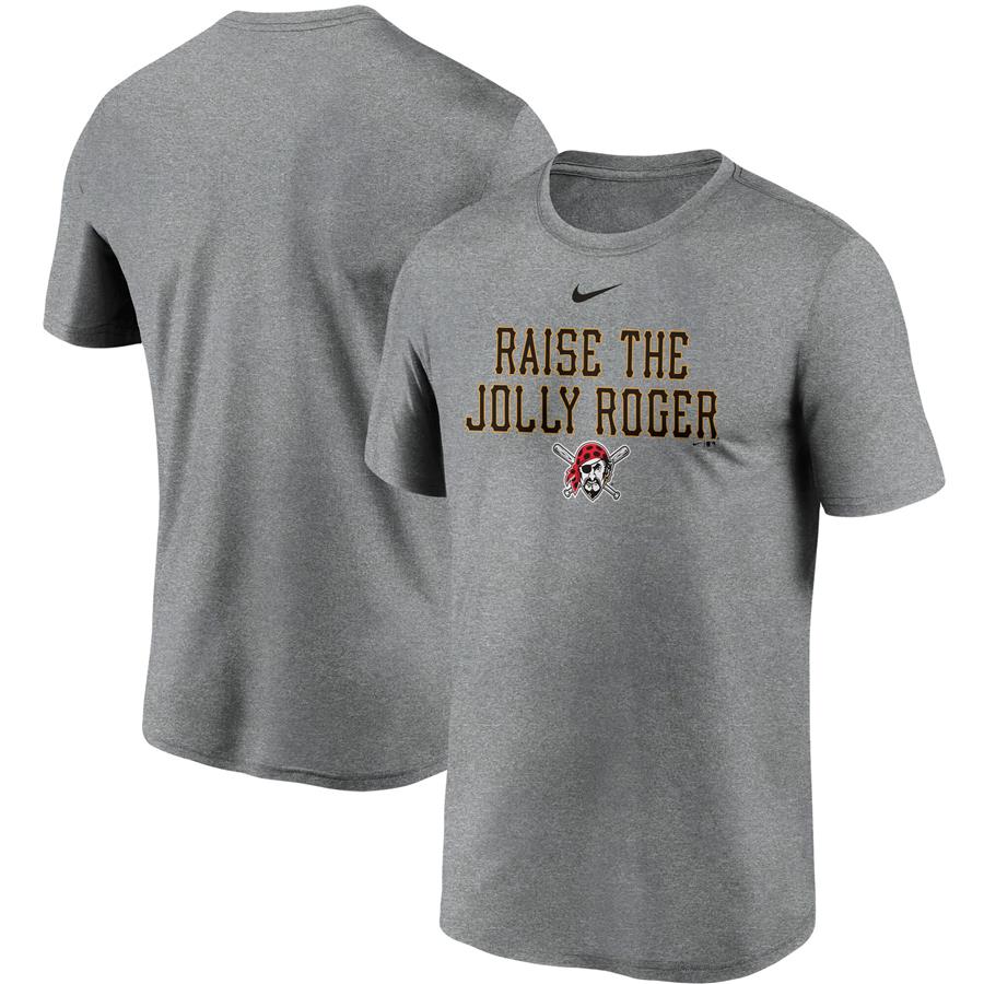 Pittsburgh Pirates Nike Local Font Legend T-Shirt - Gray