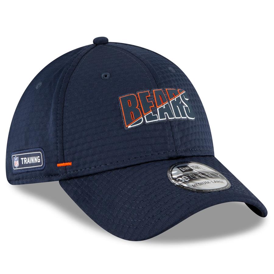 Chicago Bears New Era 2020 NFL Summer Sideline Official Alternate Logo 39THIRTY Flex Hat - Navy