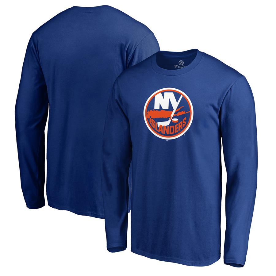 New York Islanders Fanatics Branded Primary Team Logo Long Sleeve T-Shirt - Royal