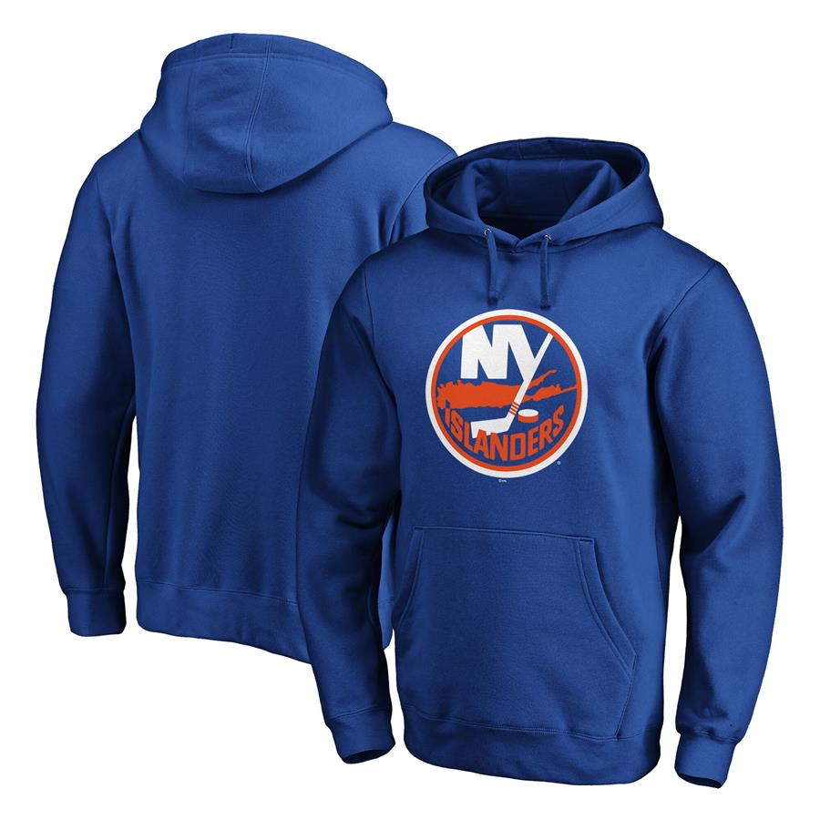 New York Islanders Fanatics Branded Primary Team Logo Fleece Pullover Hoodie - Royal