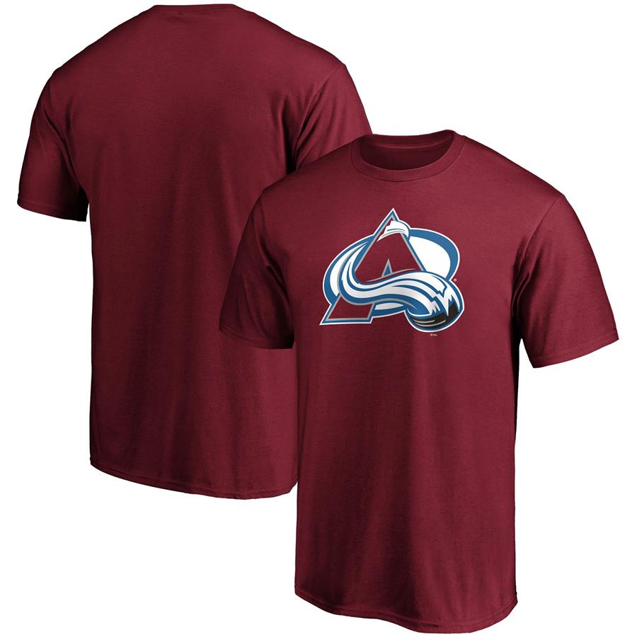 Colorado Avalanche Fanatics Branded Team Primary Logo T-Shirt - Burgundy