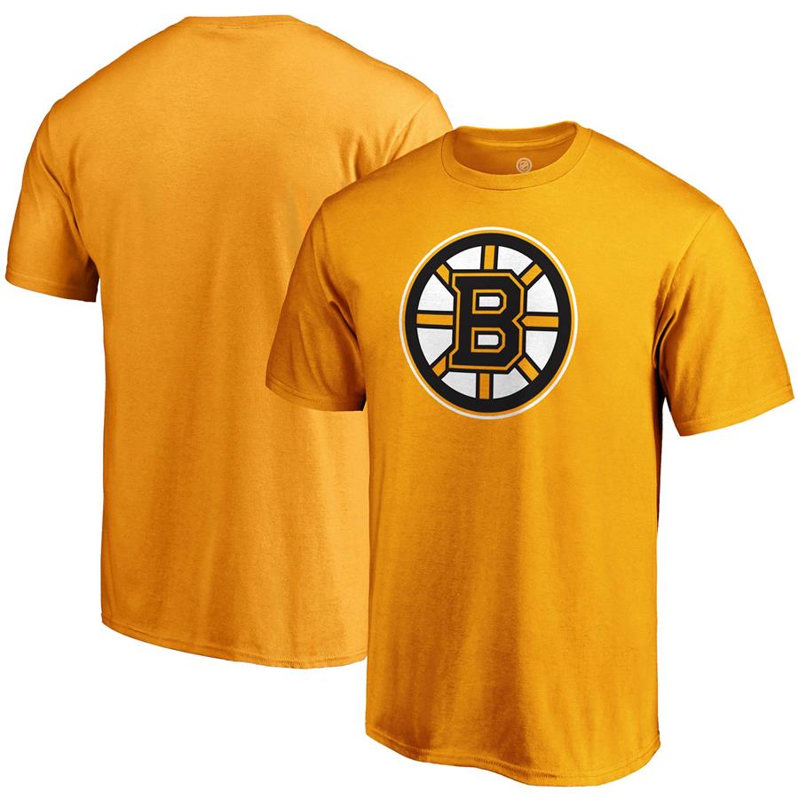 Boston Bruins Fanatics Branded Team Primary Logo T-Shirt - Gold