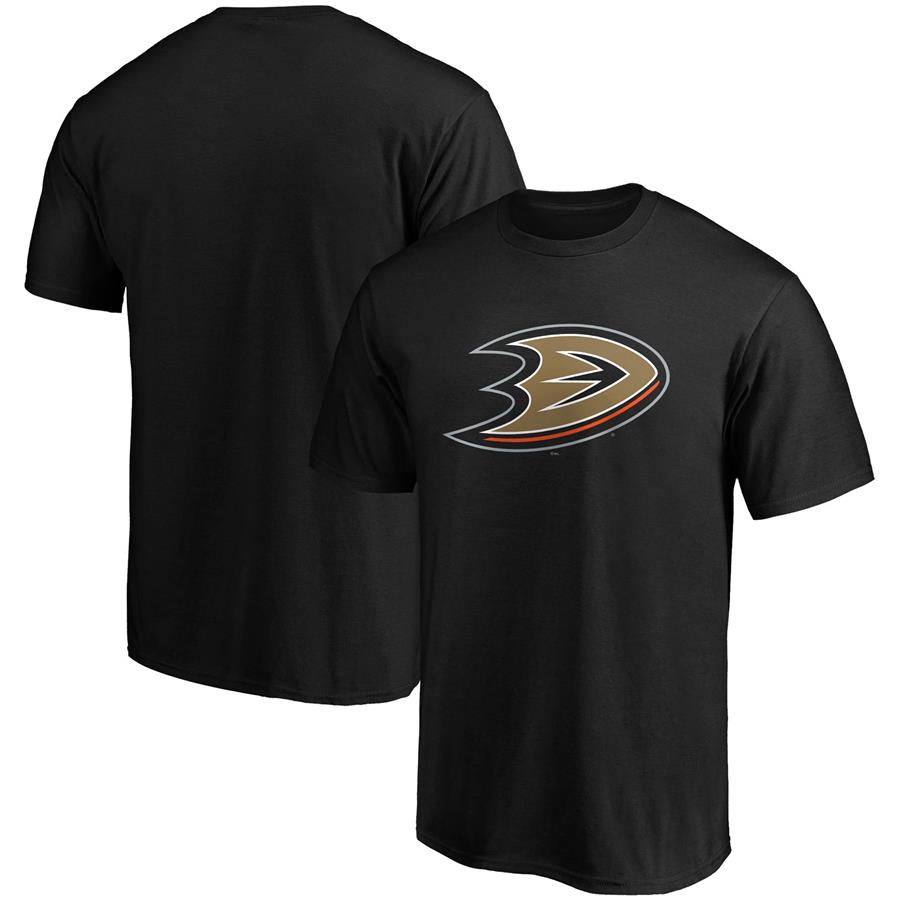 Anaheim Ducks Fanatics Branded Team Primary Logo T-Shirt - Black