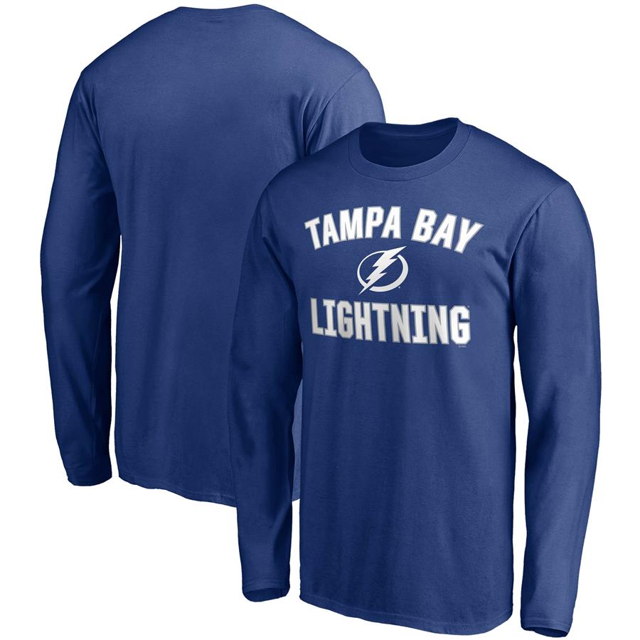 Tampa Bay Lightning Fanatics Branded Team Victory Arch Long Sleeve T-Shirt - Blue