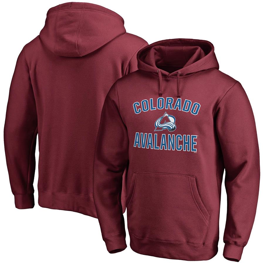 Colorado Avalanche Fanatics Branded Team Victory Arch Pullover Hoodie - Burgundy