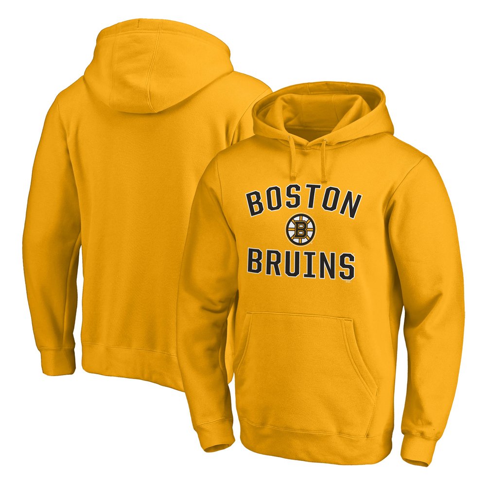 Boston Bruins Fanatics Branded Team Victory Arch Pullover Hoodie - Gold