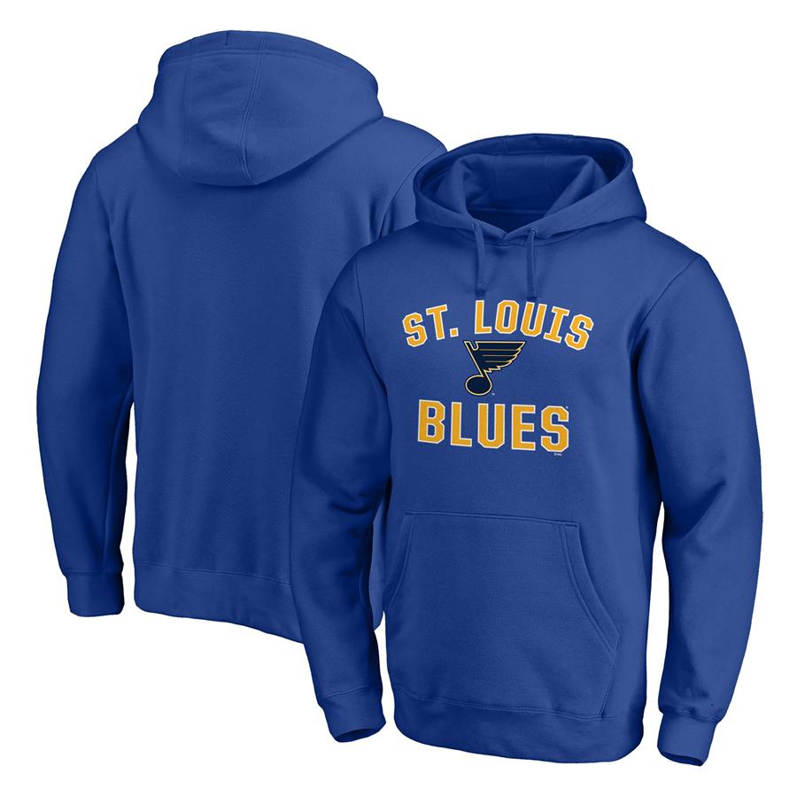St. Louis Blues Fanatics Branded Team Victory Arch Pullover Hoodie - Blue